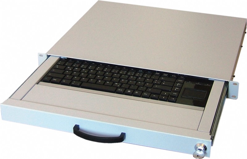 Bild von 19 Zoll US-Tastaturschublade  mit Touchpad 1HE