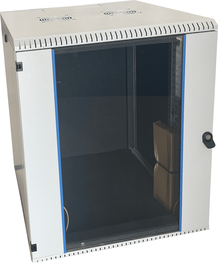Akustikschrank als Wandschrank 15HE