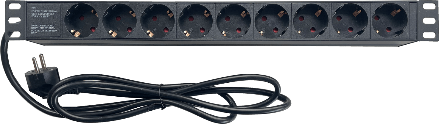 PDU mit 9 Schukodosen für den EDV-Schrank