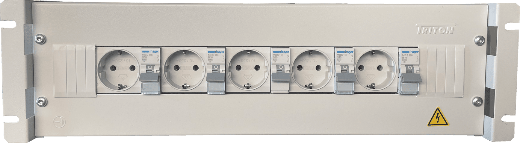 230V Stromverteiler 5x Schuko mit Automaten